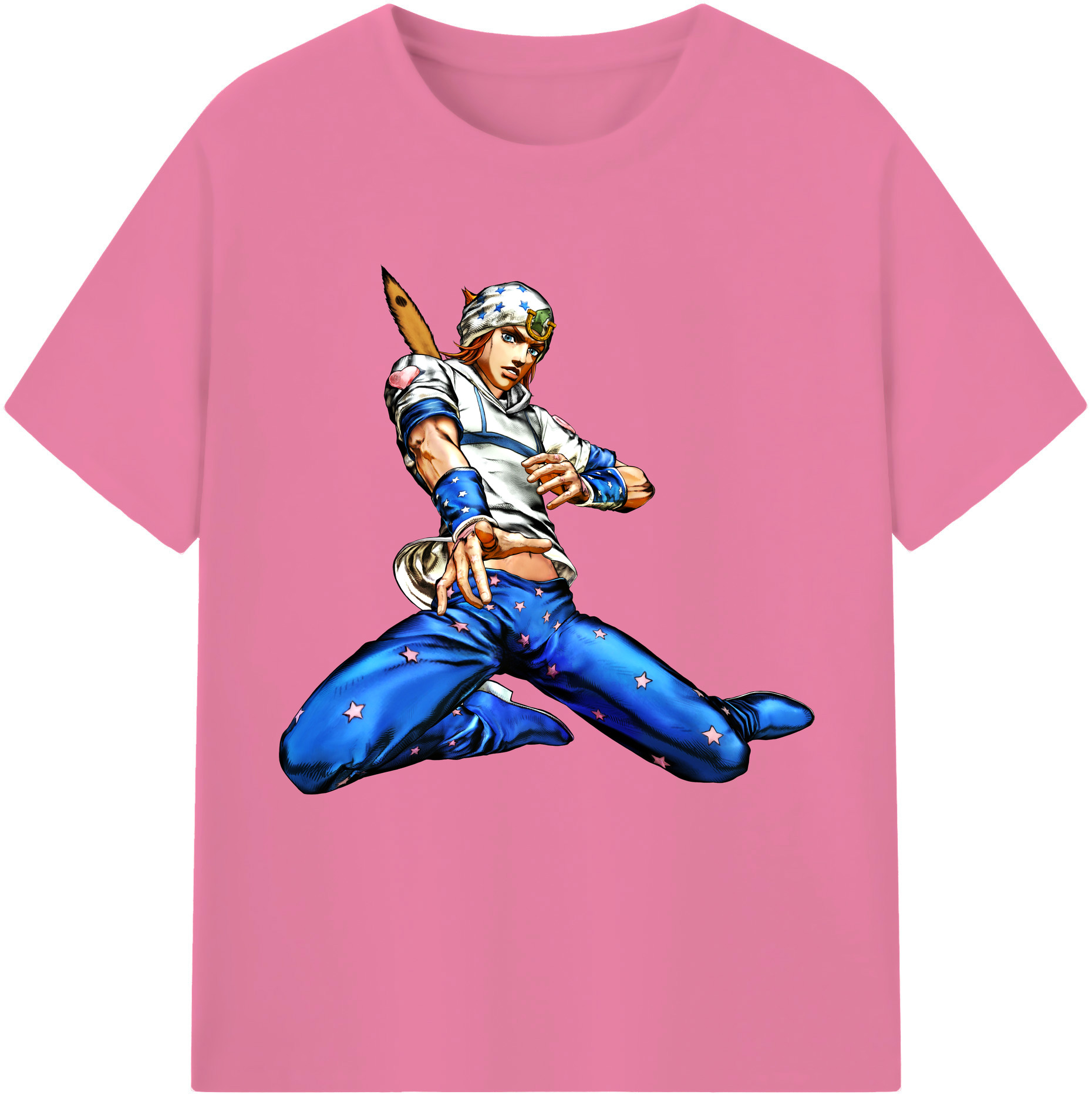 （画像用） ジョジョの奇妙な冒険 ジョナサン?ジョースター JoJo's Bizarre Adventure Jonathan Joestar 綿100％半袖Tシャツ（フロントプリント）
